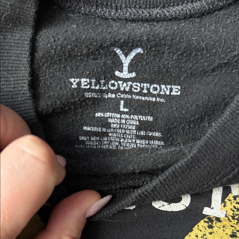 Black Yellowstone Dutton Ranch Crop Top #A9 - Picture 2 of 3